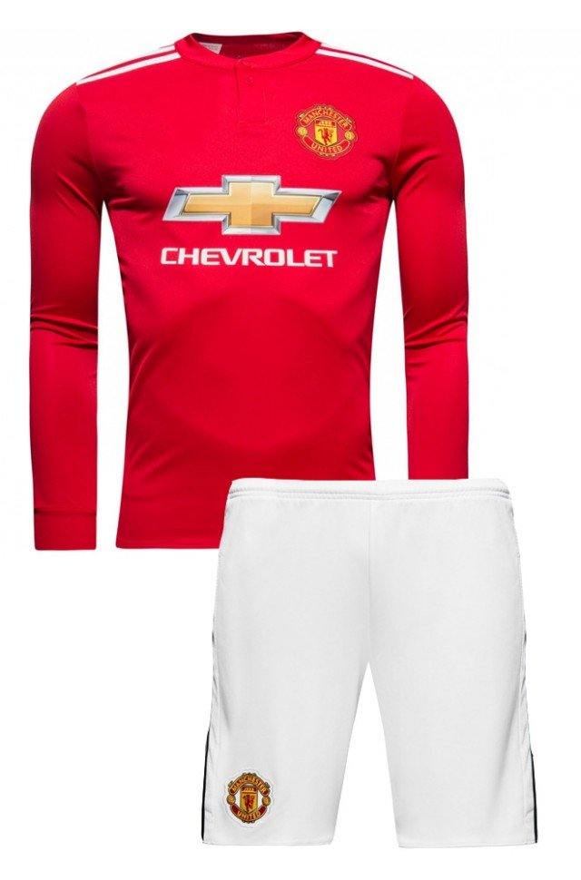 Футбольная форма FC Manchester United 2017-18 home длинный рукав