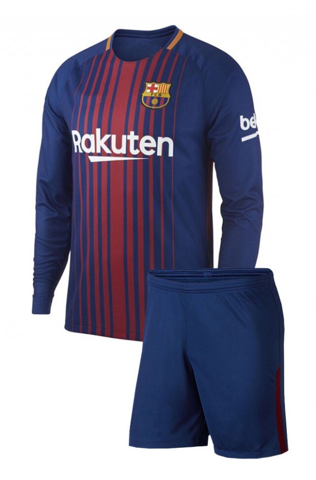 Футбольная форма FC Barcelona 2017-18 длинный рукав